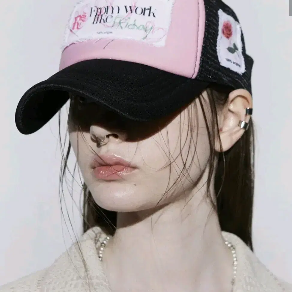 rsc rssc ROSE MESH TRUCKER CAP 메쉬 볼캡 핑크