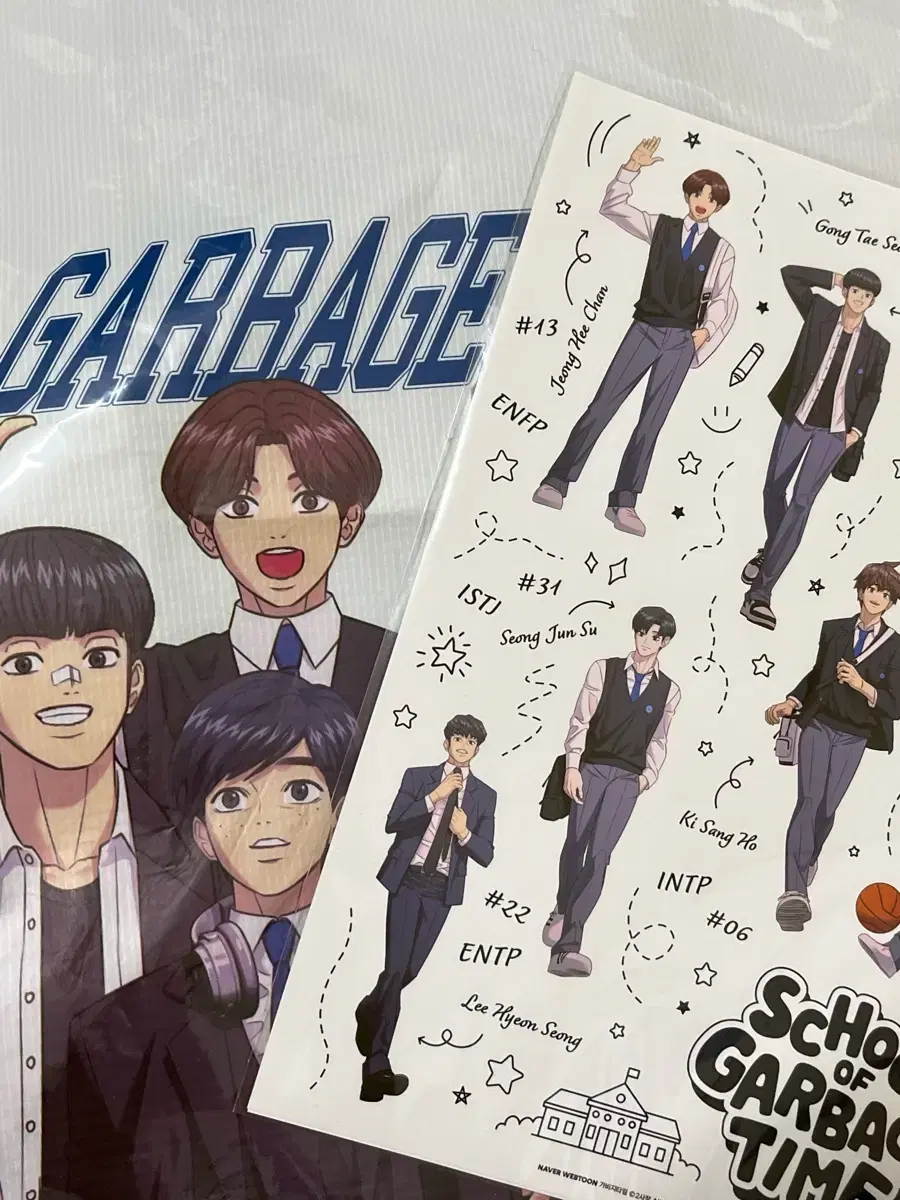 Garbage Time Gupta 100,000 won pre-order benefit Tarpaulin bag sticker bulk WTS