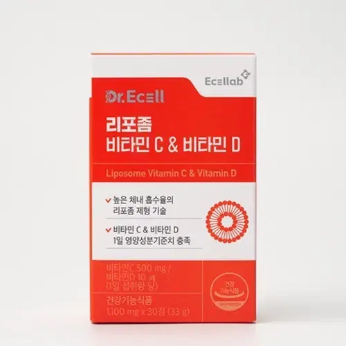 닥터이셀 리포좀 비타민C & 비타민D 1,100mg X 30정