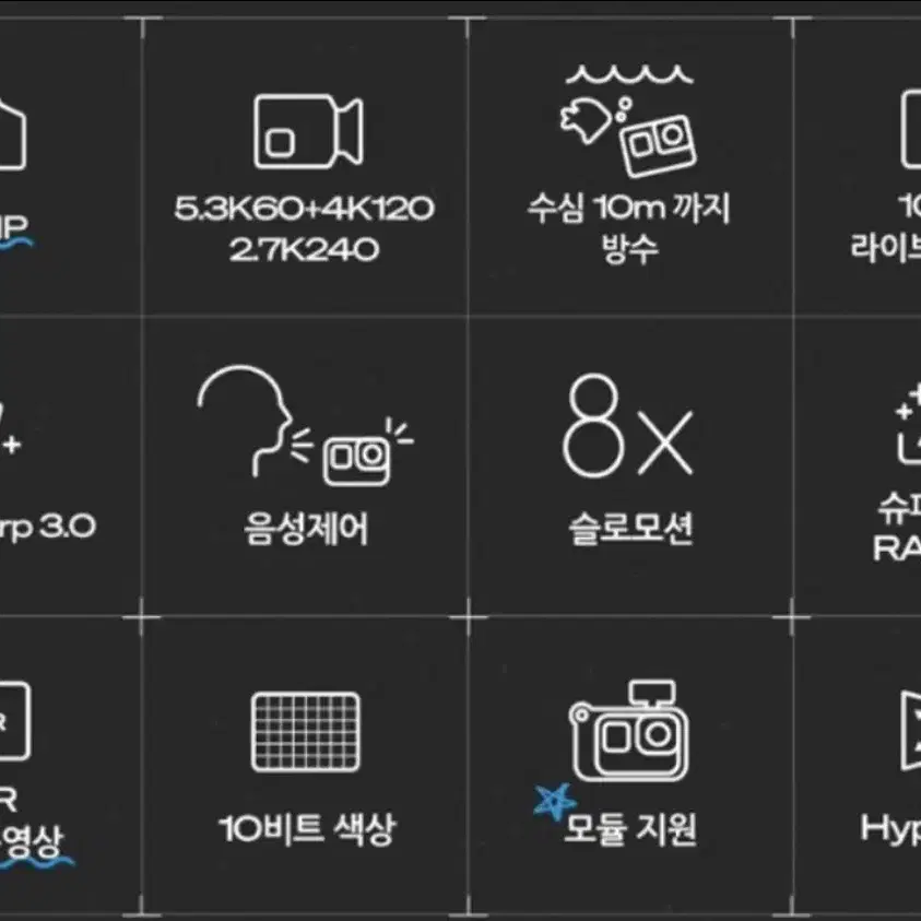 미개봉)고프로12+ 헤드스트랩 + 퀵 그립