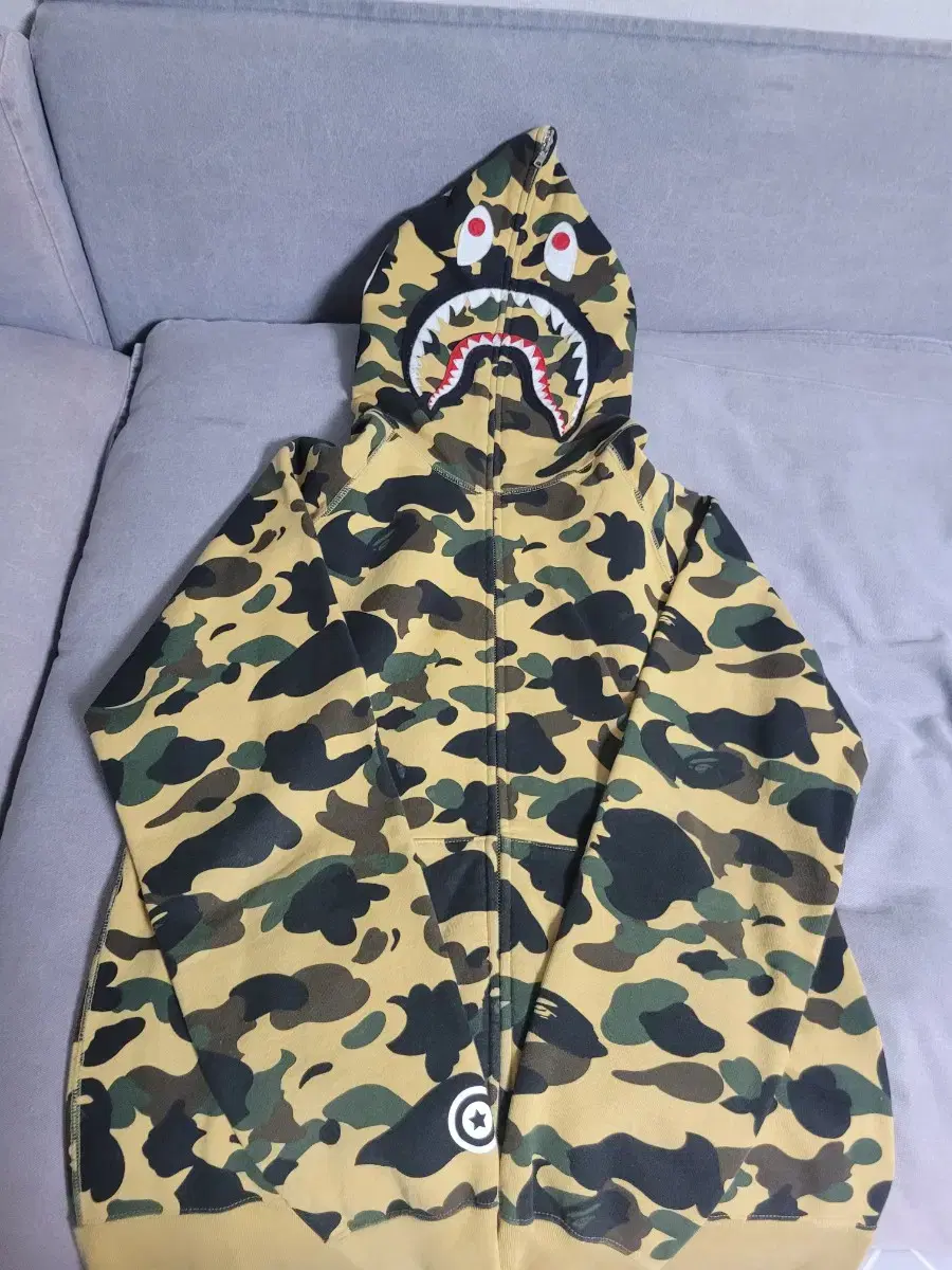 [XL] Vape Shark Hooded Zip Up Yellow Stork Keum Size!!!