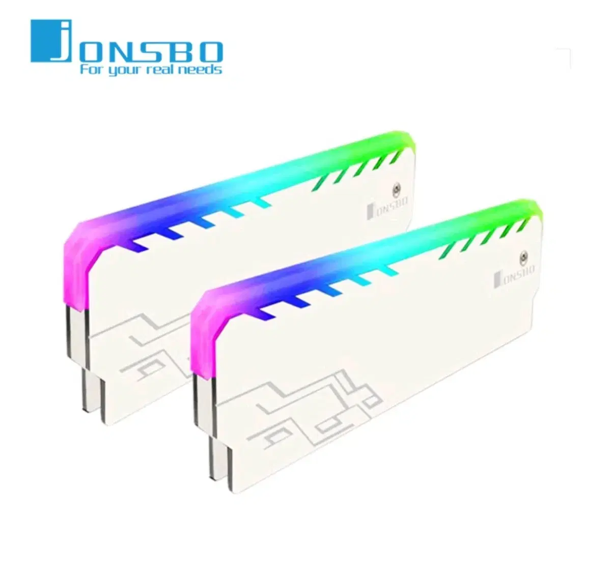 화이트 메모리 램 방열판 AUTO RGB 2PACK