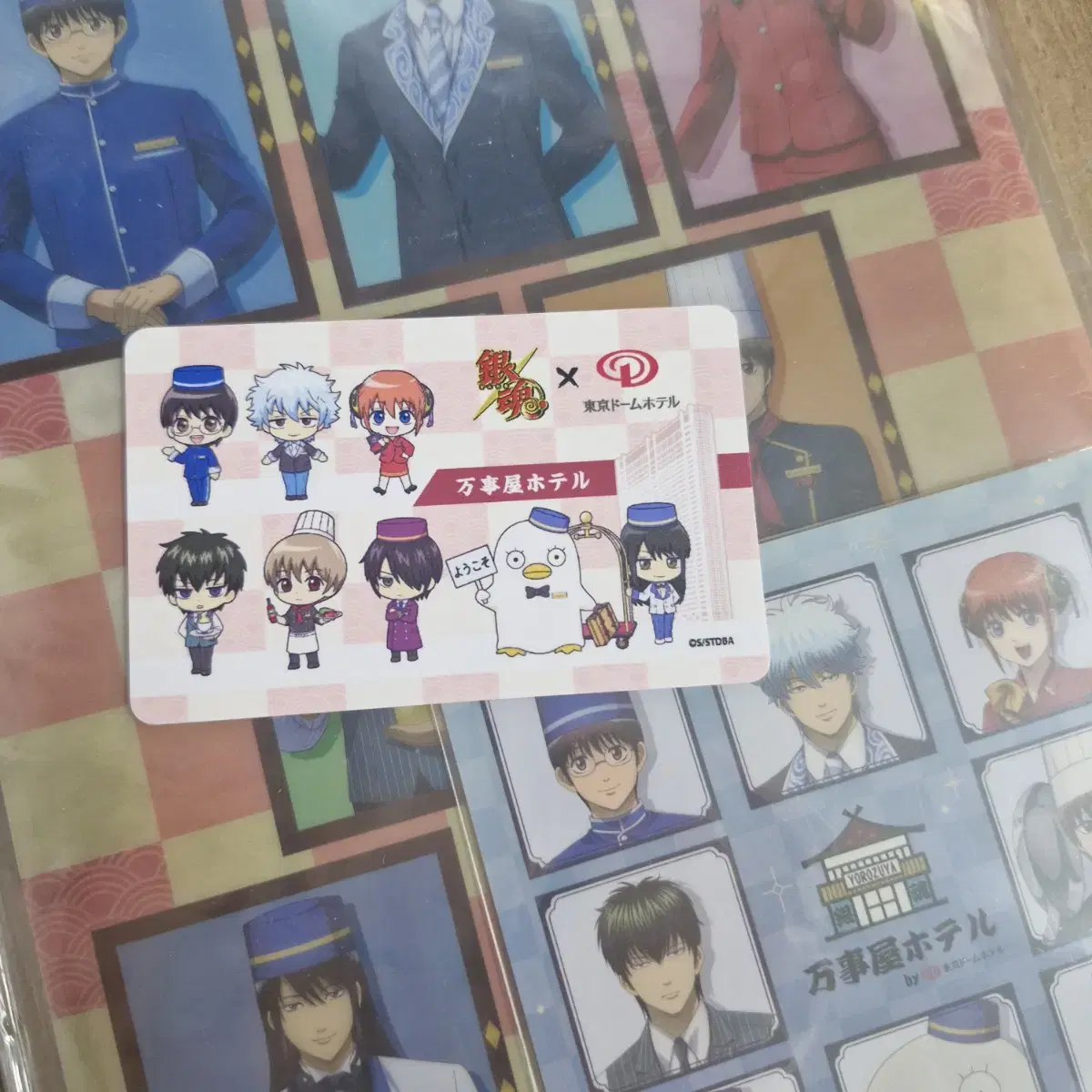 Gintama Tokyo Dome Hotel Collaboration Merchandise kard sticker Clearfile acrylic Figure Sogo