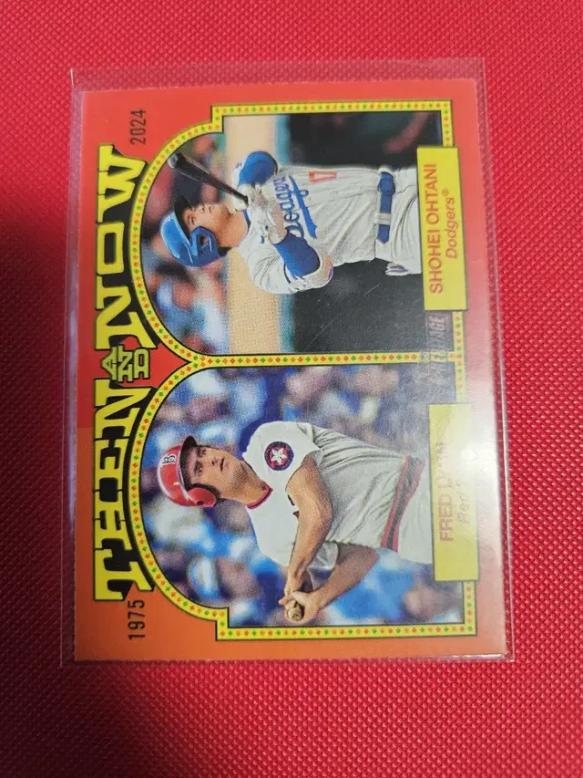 오타니 2024 Topps Heritage Then&Now 카드