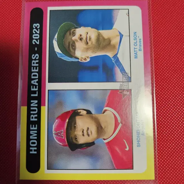 오타니 2024 Topps Heritage 리그리더 카드