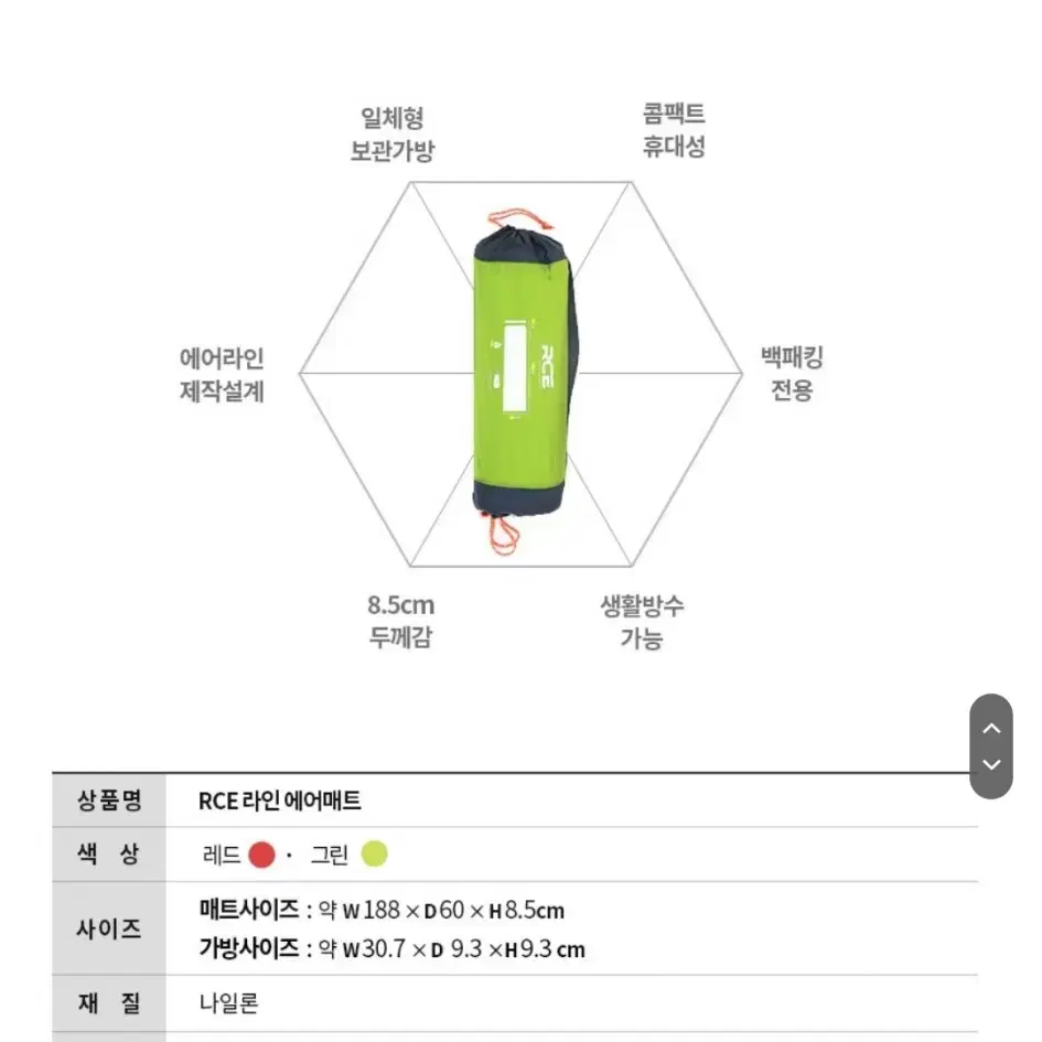 로티 싱글 에어매트(그린)X2개