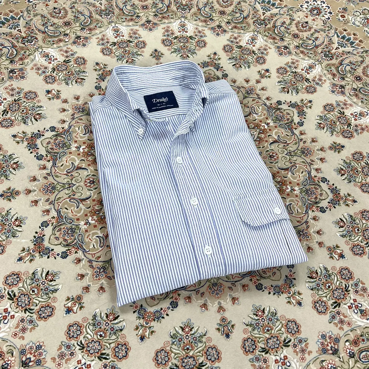 [Grade: B+, 16] Drexel bloo Candy Stripe Oxford Button-down Shirt