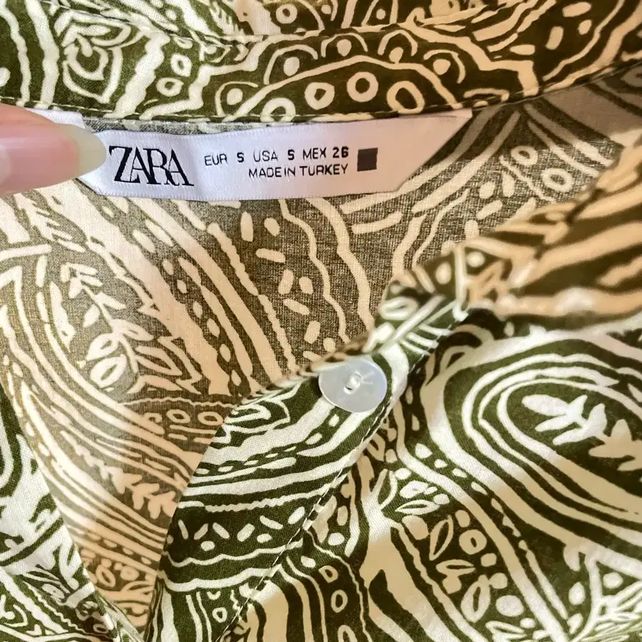 ZARA 자라 에스닉 남방 셔츠 미니 원피스