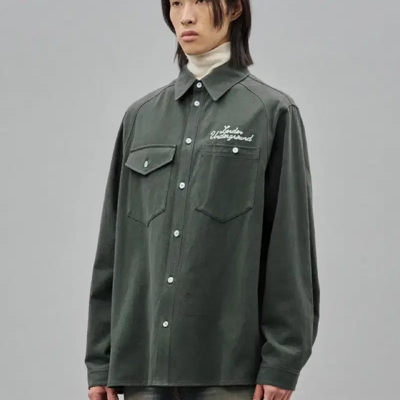 런던언더그라운드 Washed Cotton Shirt