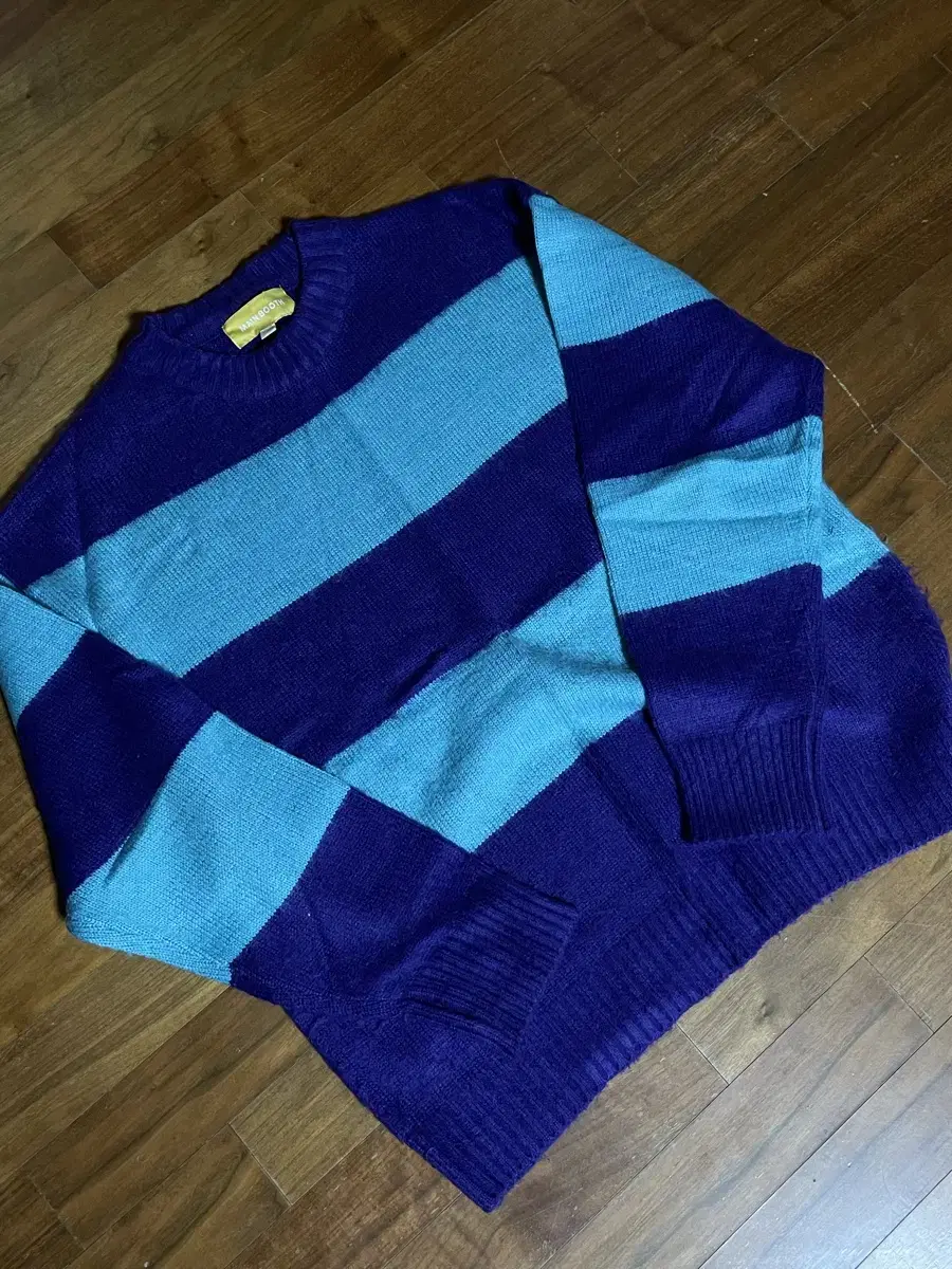 (L) Mainbooth Mohair Stripe Knit