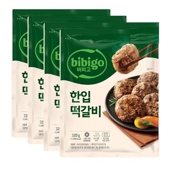 무료배송-비비고 한입떡갈비 320g 4개