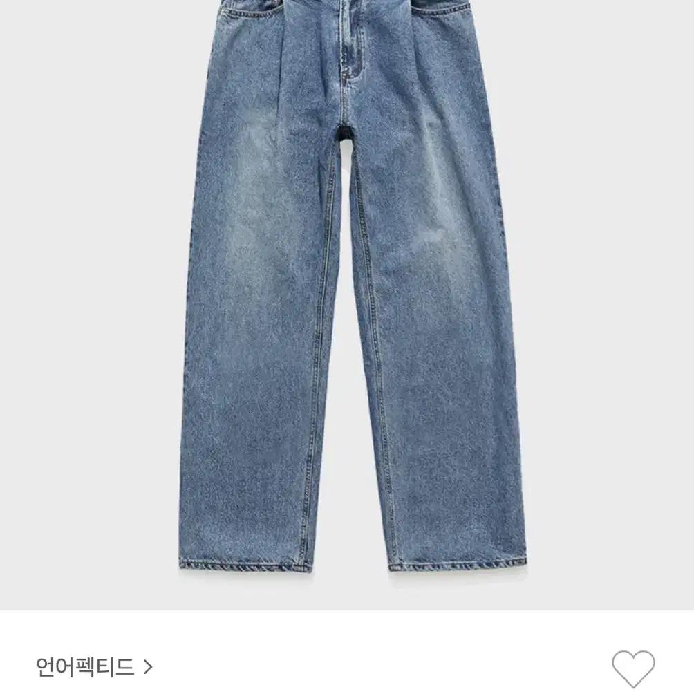 언어펙티드 ONE TUCK WIDE DENIM /DARK BLUE (M)