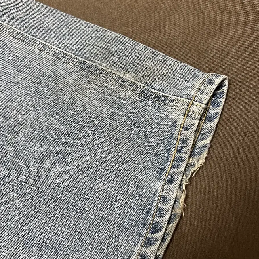 언어펙티드 ONE TUCK WIDE DENIM /DARK BLUE (M)