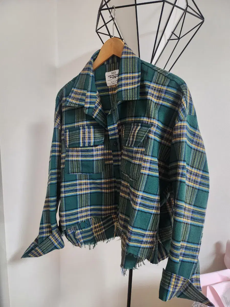 Unbalanced Check Shirt