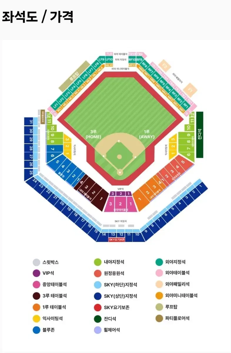 플레이오프 2차전 삼성 VS LG 1루 원정응원석  2연석