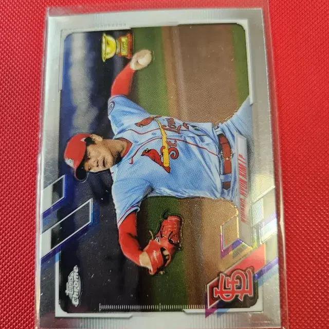 김광현 2021 Topps Chrome base 카드