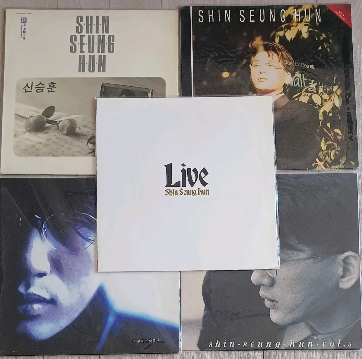 신승훈LP 1~4집, 라이브음반 5장 NM ~ MINT