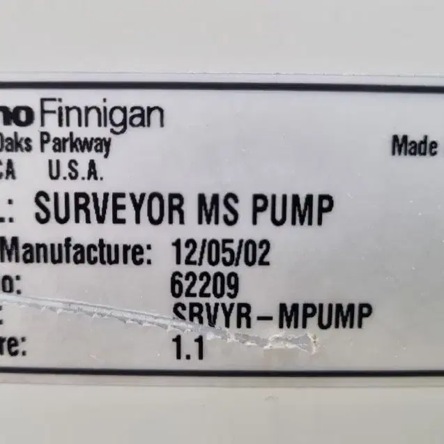 Thermo SURVEYOR MS PUMP