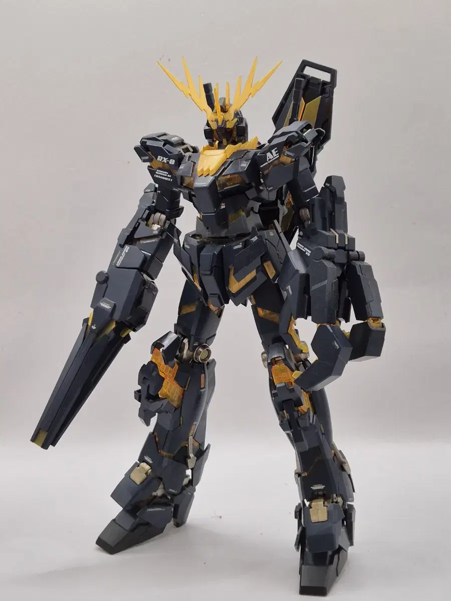 Partial repaint MG unicon Gundam Unit 2 Banshee Banshee Norn Armored Armor Vandai