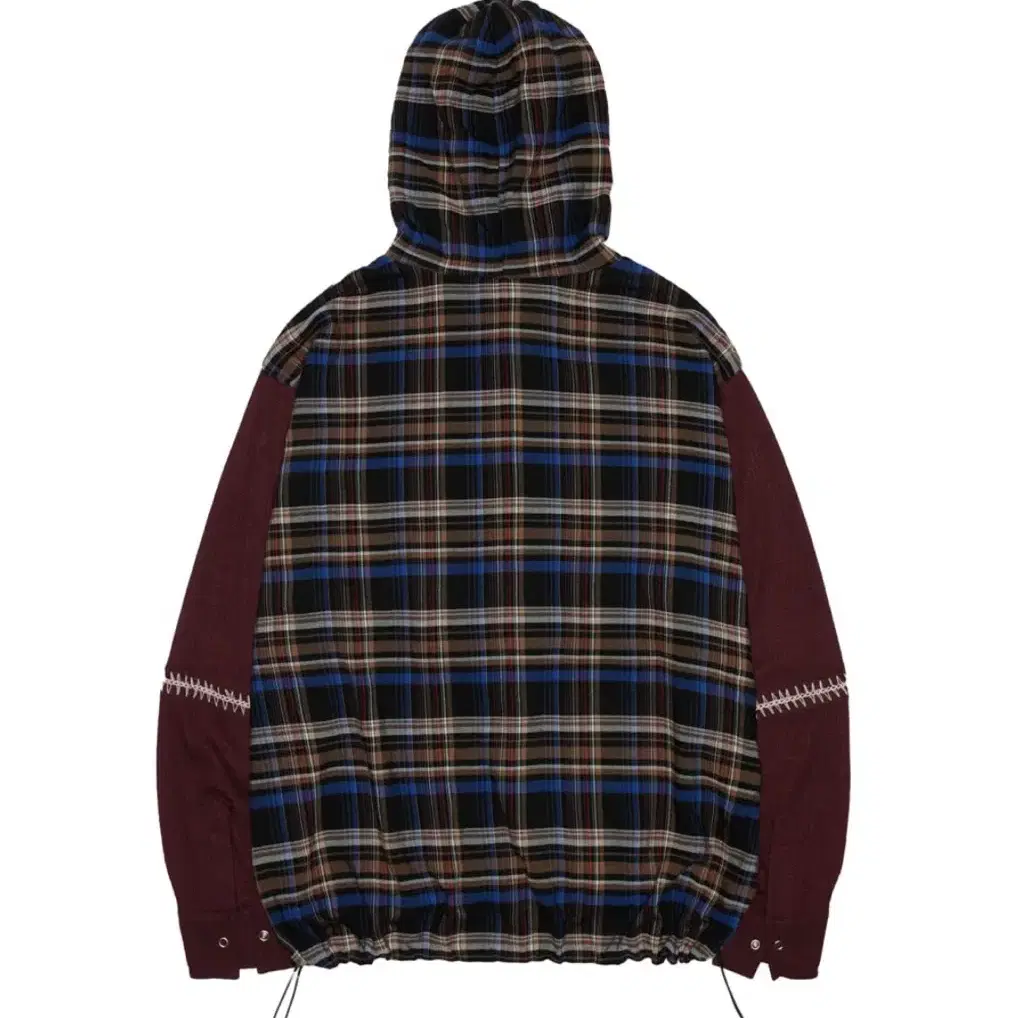 RSSC KNIT MIXED CHECK HOOD 후드 셔츠 자켓