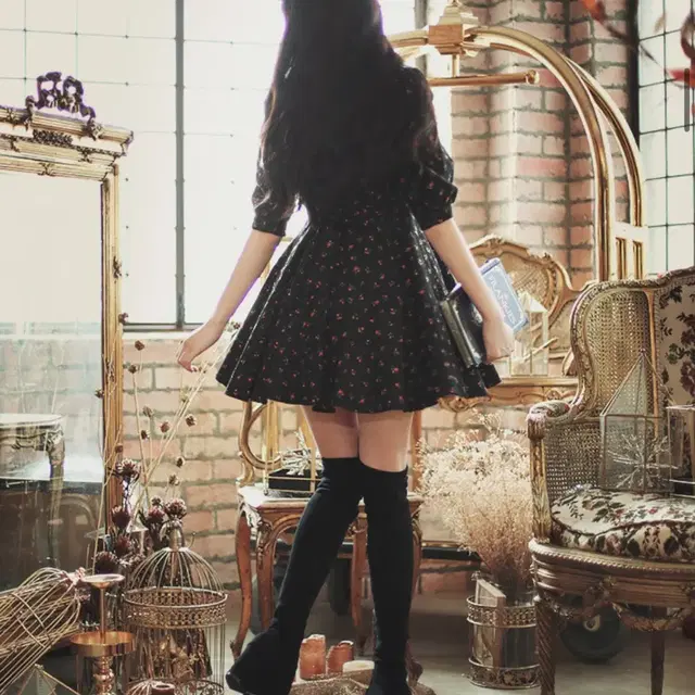 밀크코코아_Amelie dress line.Black Winter