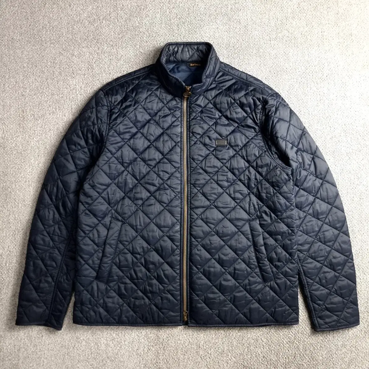 XL Barbour International Navy Quilted Jacket