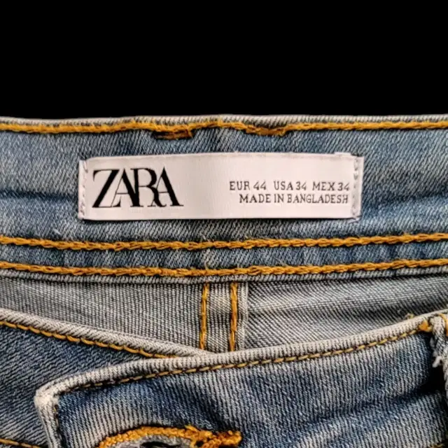 ZARA 연청데님 진 팬츠