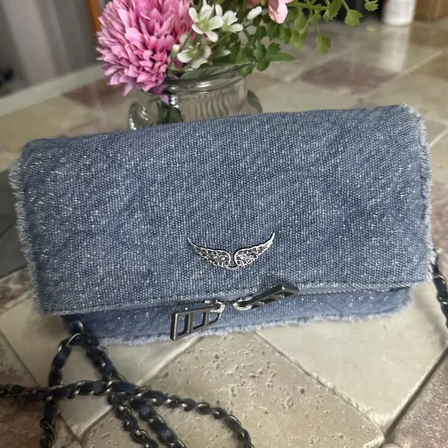 쟈딕앤 볼테르 락 나노 백 Rock Nano Denim Bag ZE4SF