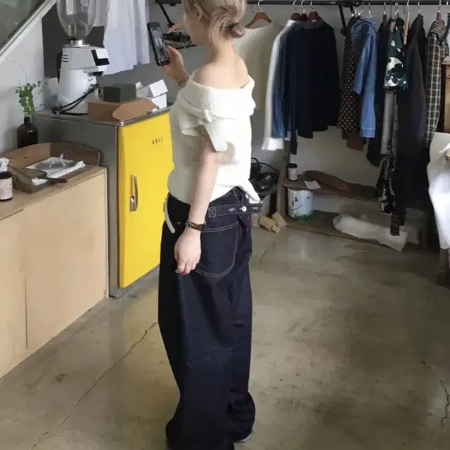 아워캐비넷 salvage buckle pants