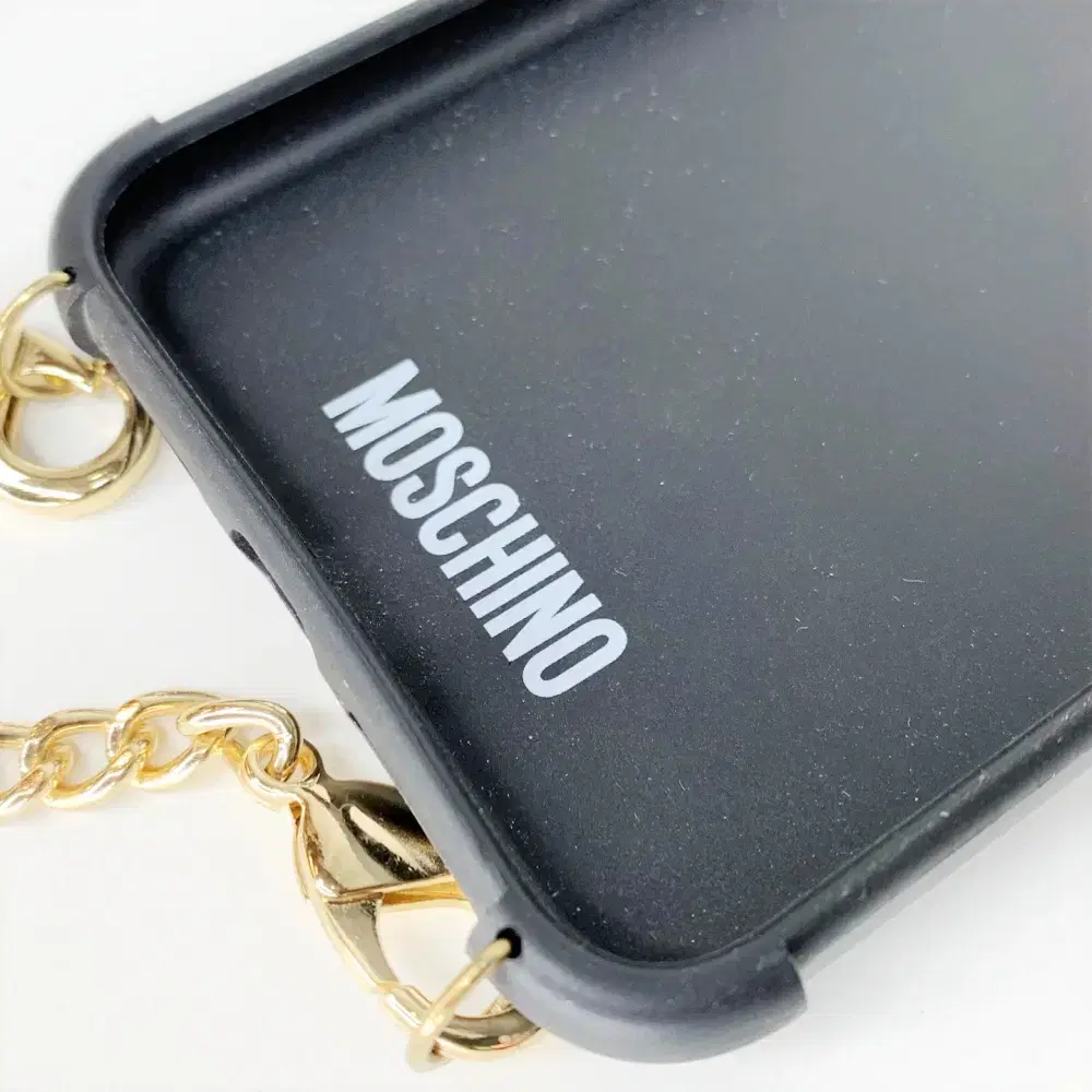 MOSCHINO 모스키노 아이폰 XS MAX 케이스 체인크로스 A583