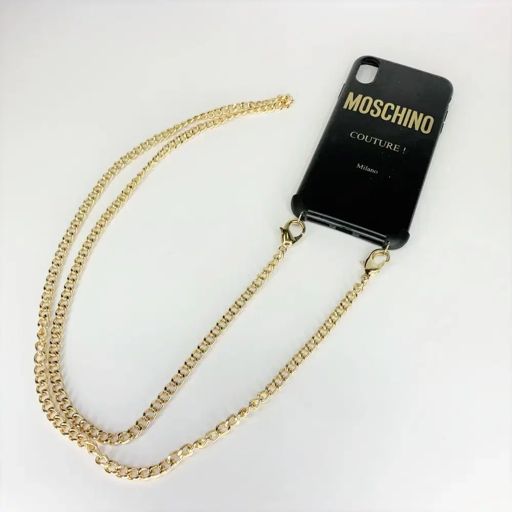 MOSCHINO 모스키노 아이폰 XS MAX 케이스 체인크로스 A583