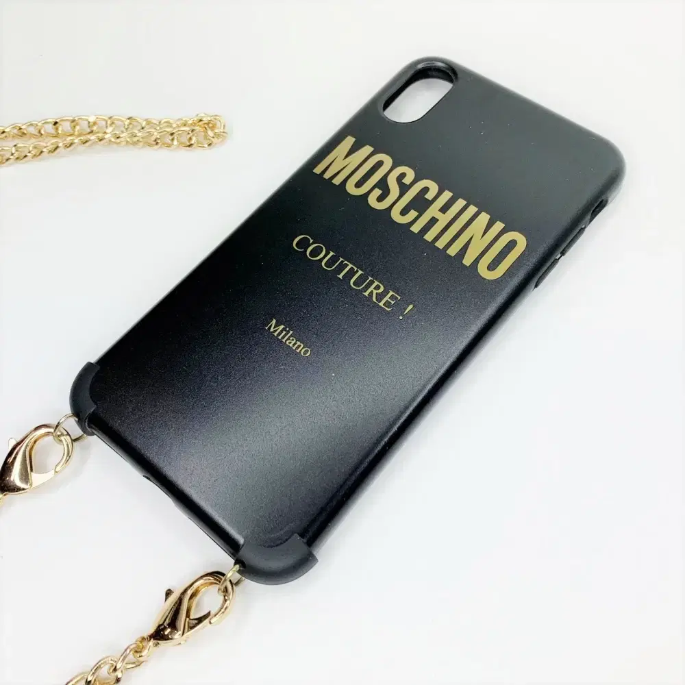 MOSCHINO 모스키노 아이폰 XS MAX 케이스 체인크로스 A583