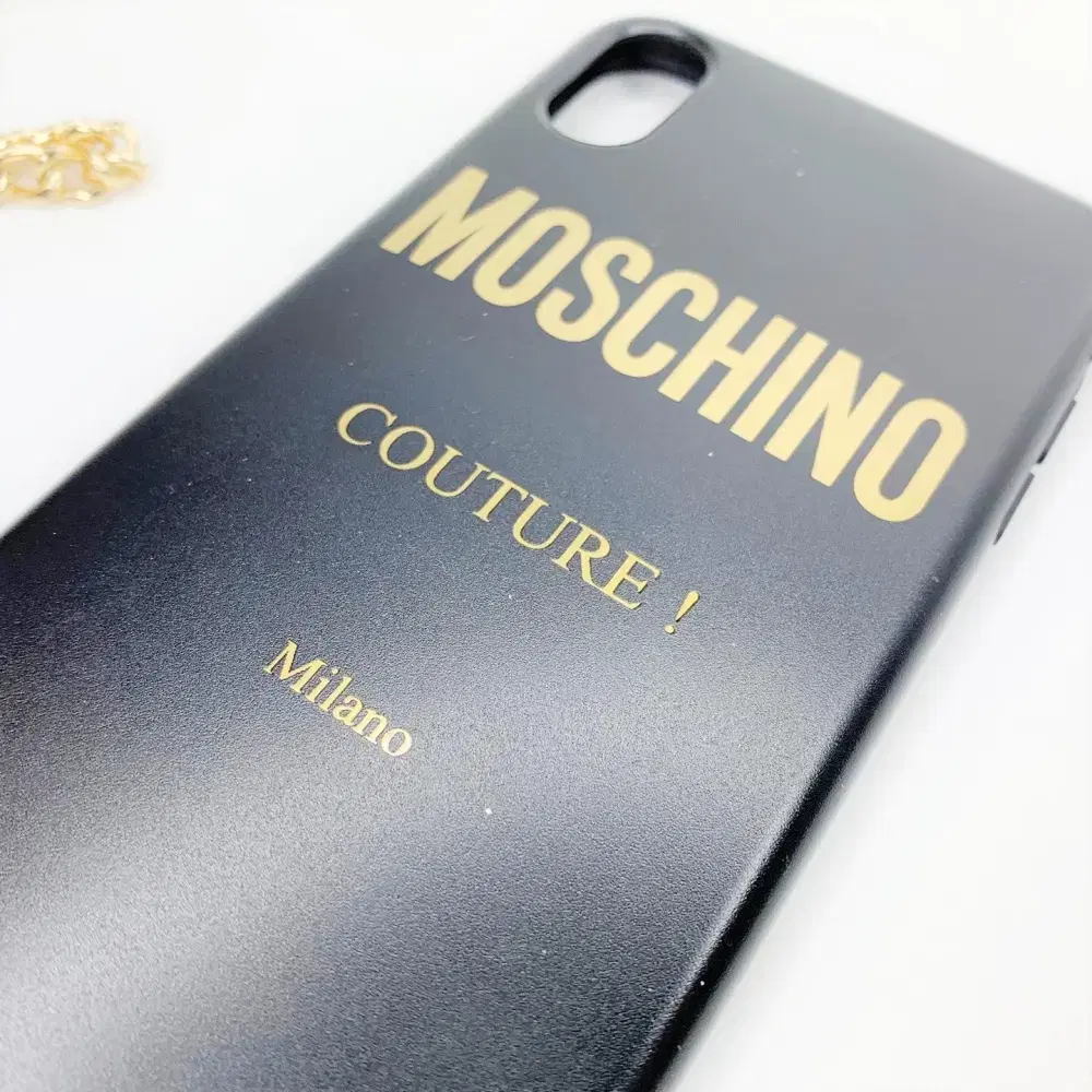 MOSCHINO 모스키노 아이폰 XS MAX 케이스 체인크로스 A583