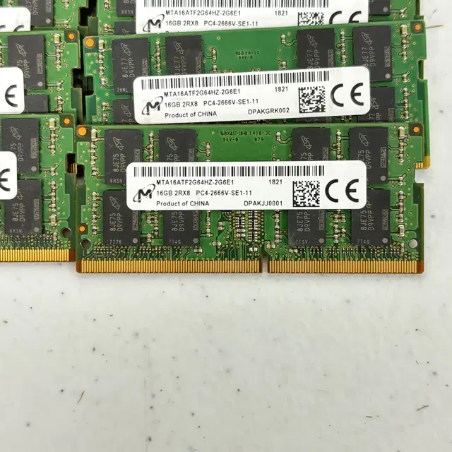 DDR4 16G 소딤 노트북용 램 마이크론 수량 보유