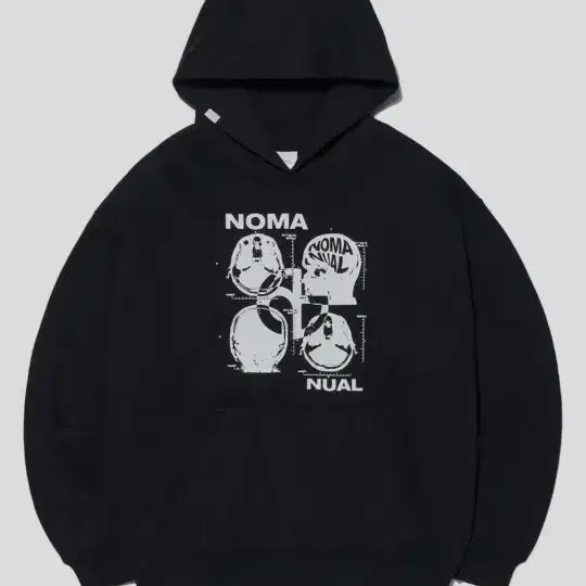 노매뉴얼 MRI HOODIE 검정