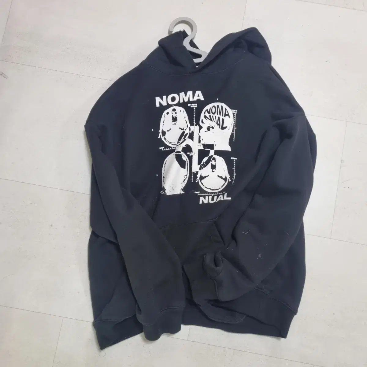 노매뉴얼 MRI HOODIE 검정