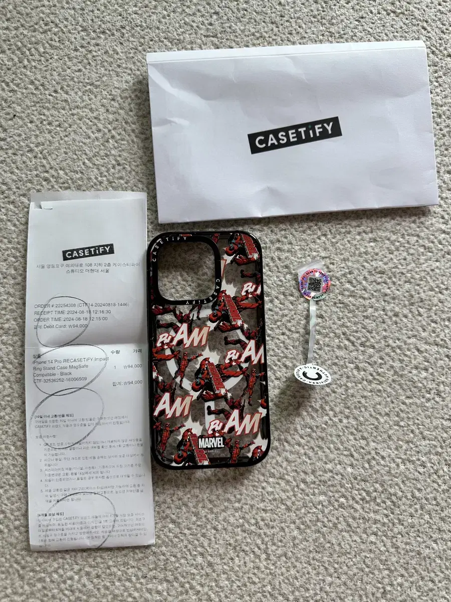 케이스티파이(Casetify) 아이폰 14 프로 - 맥세이프 임팩트링