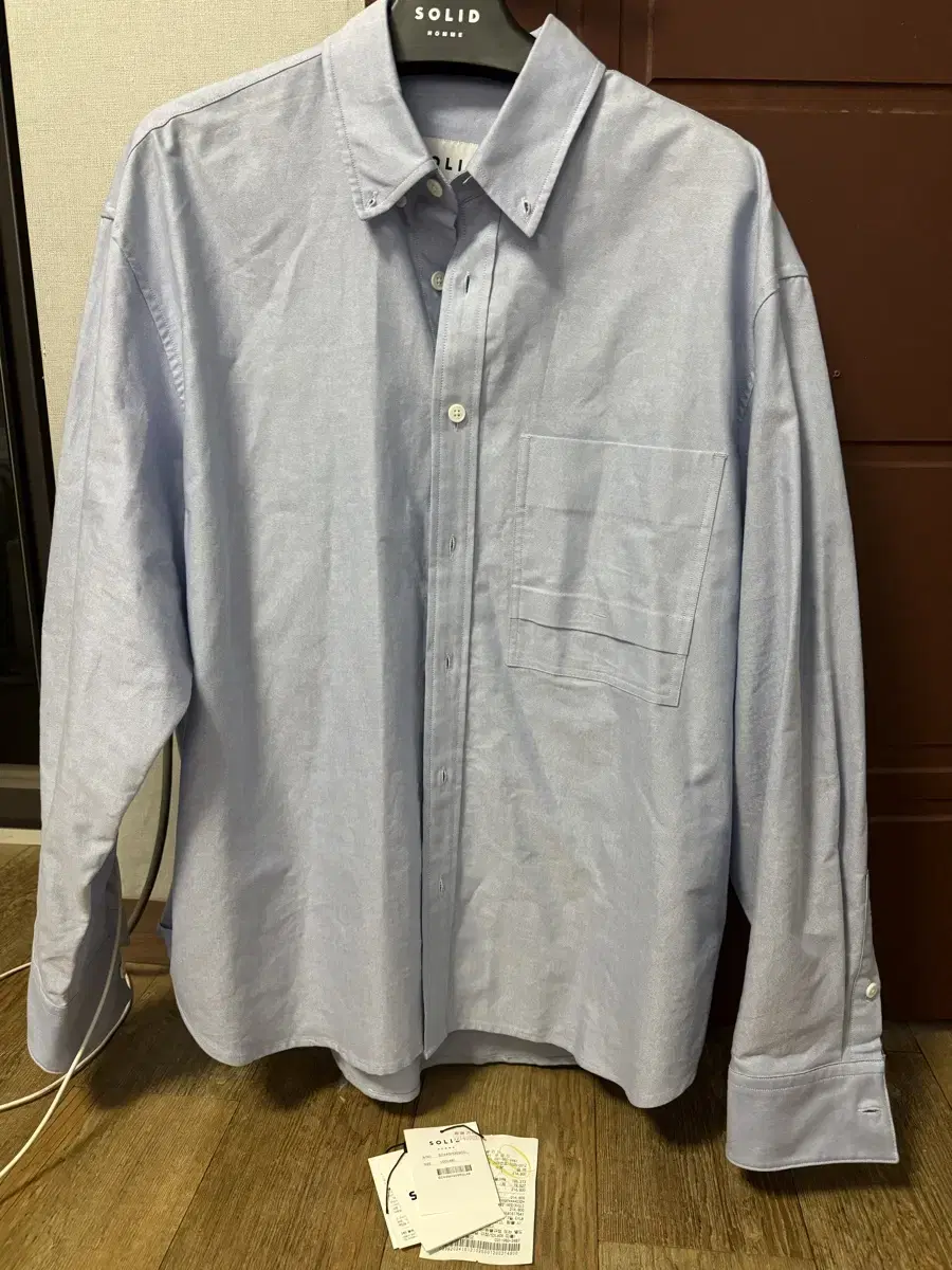 [100] Solid Homme Cotton Shirt