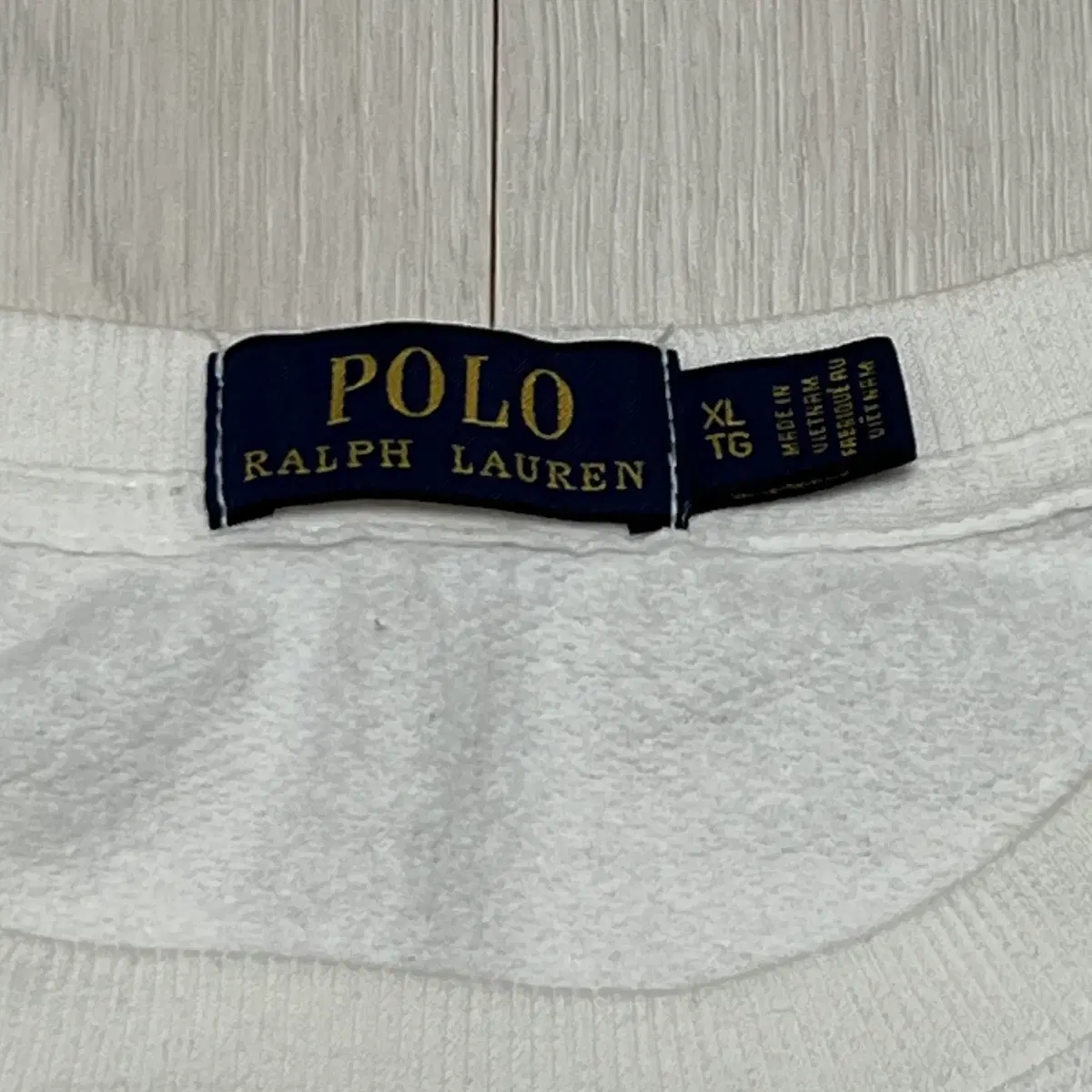 폴로 랄프로렌 기모 화이트 맨투맨 Polo Ralph Lauren