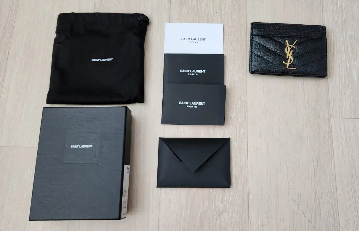 생로랑 여성 카드 지갑 ysl pcc 172y mono black 423