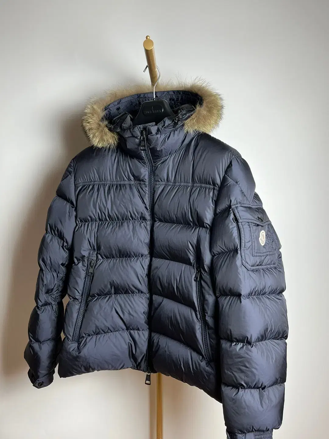 { Japanese Department Store Edition } Moncler Mark Padded Dark Navy