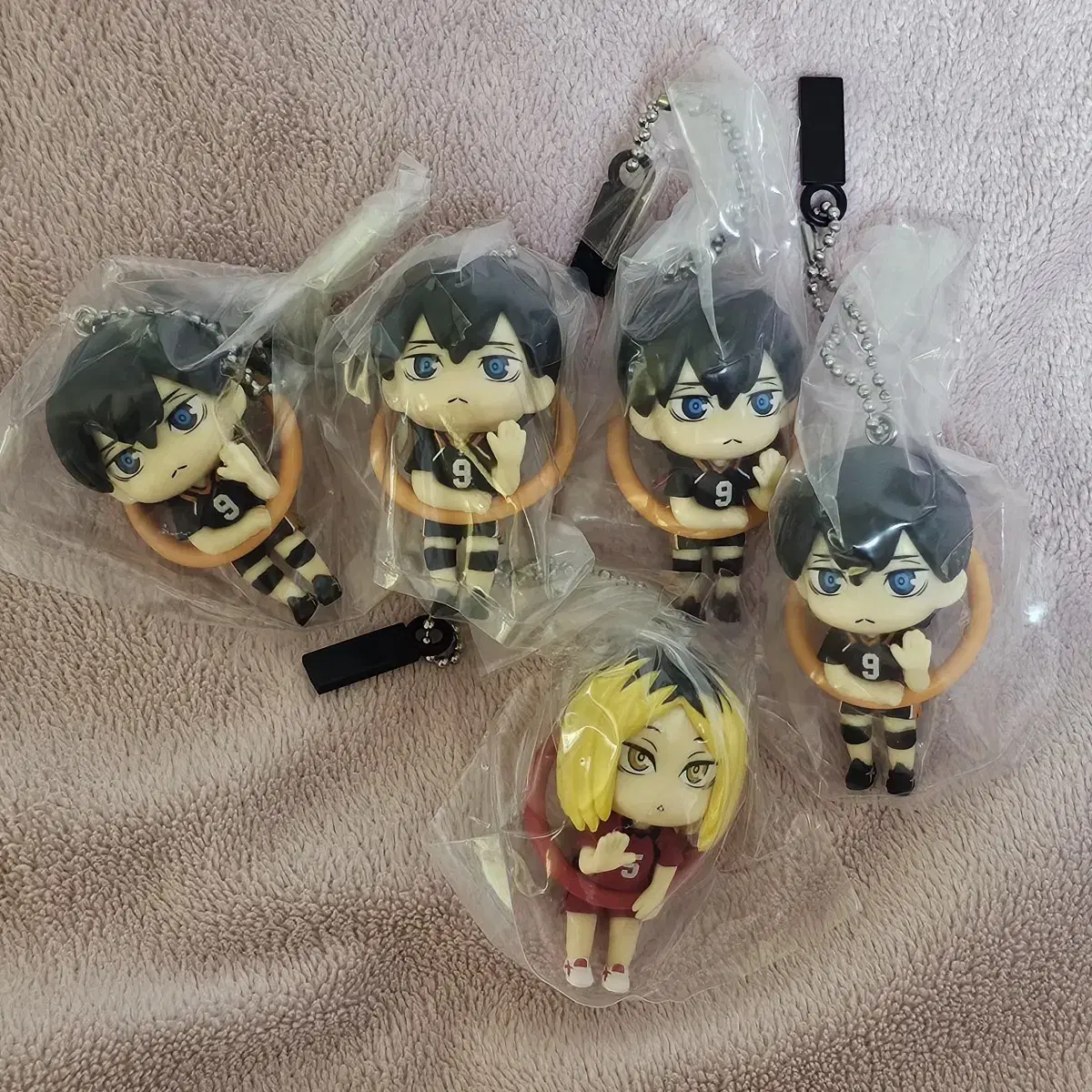 Haikyuu Gonnichi and Hello Figures Mascot Gacha Keyring