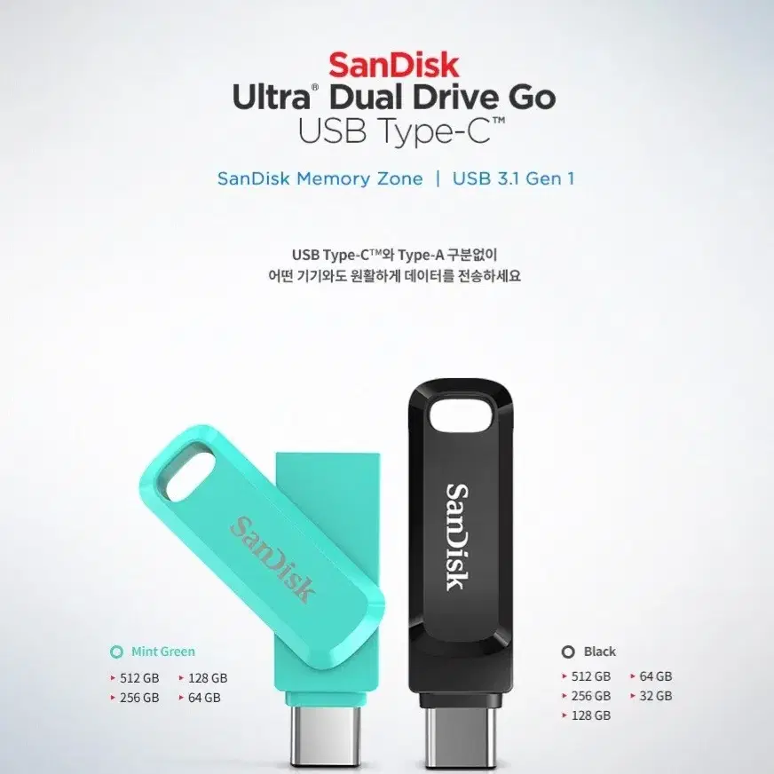 샌디스크 Ultra Dual Drive Go USB Type-C 128G