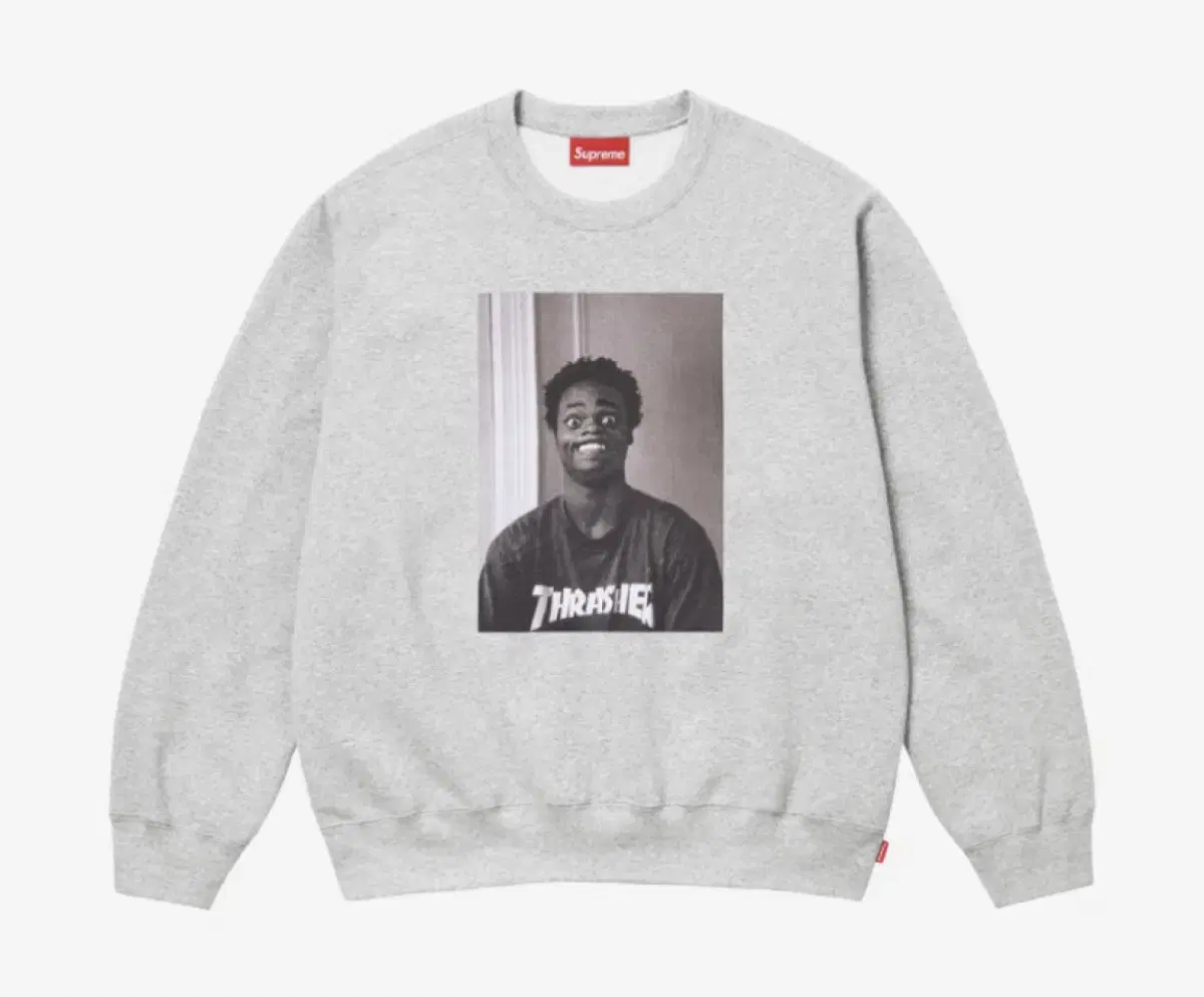 Supreme x Thrasher Crewneck Heather Grey - 24FW