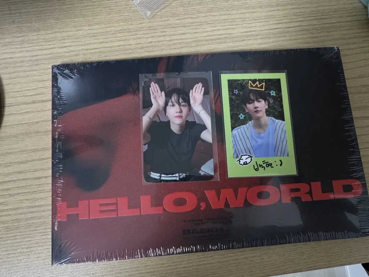 Baekhyun HELLO,WORLD HELLO VER. unsealed album ld included