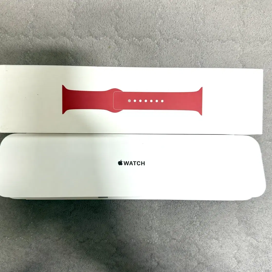 애플워치 Apple Watch 45mm Red Sport 밴드(완전새것)