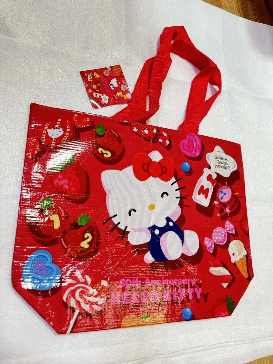 Hello Kitty 50th Anniversary Reusable Tarpaulin Bag