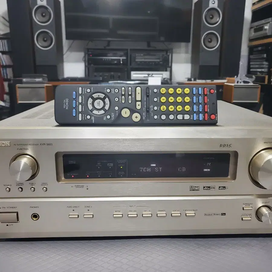 포노단있는 데논 DENON 상급 AV리시버앰프 AVR-3803