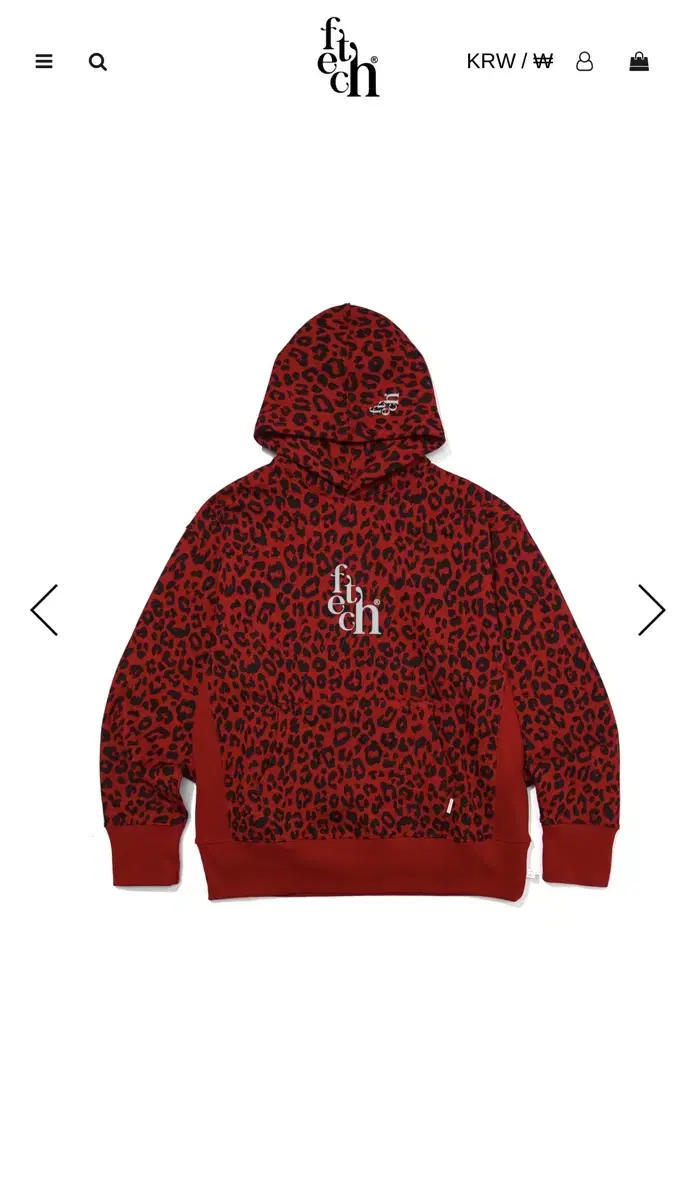 Peach Sundays Leopard Hoodie M