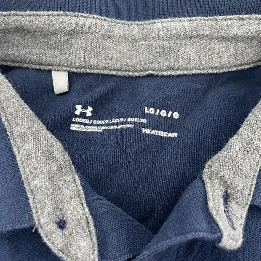 (L) UNDER ARMOUR 언더아머 히트기어 카라 반팔티